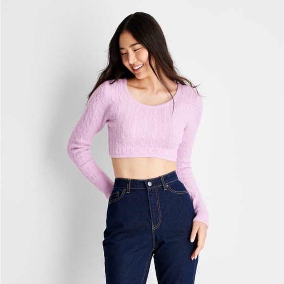 future collective Sweaters - Women's Cropped Scoop Neck Sweater -
Future Collective new
